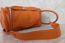 Load image into Gallery viewer, HERMES LINDY 34 Clemence leather Orange □K Engraving Shoulder bag 600110177
