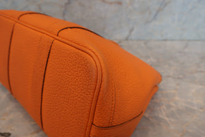 HERMES GARDEN PARTY TPM Negonda leather Orange □P Engraving Tote bag 700050074