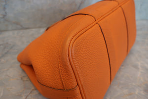 HERMES GARDEN PARTY TPM Negonda leather Orange □P Engraving Tote bag 700050074
