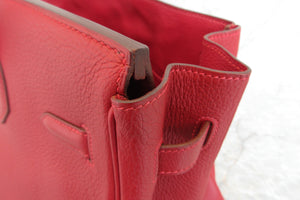 HERMES／エルメス バーキン35 トゴ ルージュガランス □I刻印 ハンドバッグ 700070122