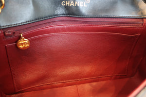 CHANEL/シャネル ダイアナマトラッセチェーンショルダーバッグ ラムスキン ブラック/ゴールド金具 ショルダーバッグ 600100053