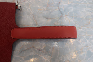 HERMES／エルメス ピコタンロックタッチＭＭ トリヨンクレマンス/ヴォースイフト ルージュアッシュ/ブリック T刻印 ハンドバッグ 700060256