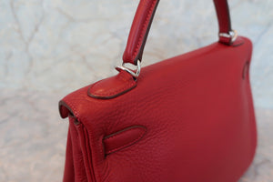 HERMES／エルメス ケリー32 トリヨンクレマンス ルージュガランス □K刻印 ショルダーバッグ 700070299
