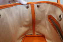 Load image into Gallery viewer, HERMES GARDEN PARTY TPM Negonda leather Orange □P Engraving Tote bag 700050074
