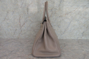 HERMES／エルメス バーキン35 トリヨンクレマンス トゥルティエールグレー □E刻印 ハンドバッグ 700060282