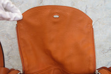 Load image into Gallery viewer, HERMES LINDY 34 Clemence leather Orange □K Engraving Shoulder bag 600110177
