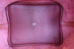 HERMES／エルメス ピコタンロックタッチＭＭ トリヨンクレマンス/ヴォースイフト ルージュアッシュ/ブリック T刻印 ハンドバッグ 700060256