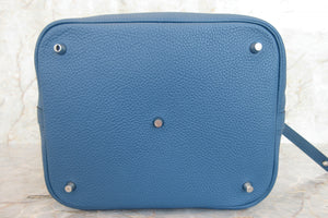 HERMES／エルメス ピコタンロックGM トリヨンクレマンス ブルータラサ □P刻印 ハンドバッグ 700050070
