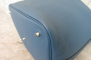 HERMES／エルメス ピコタンロックGM トリヨンクレマンス ブルータラサ □P刻印 ハンドバッグ 700050070