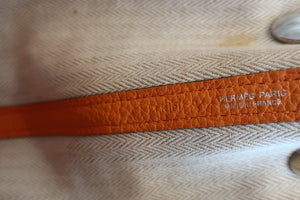 HERMES GARDEN PARTY TPM Negonda leather Orange □P Engraving Tote bag 700050074