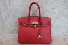 Load image into Gallery viewer, HERMES BIRKIN 30 Epsom leather Rouge □J Engraving Hand bag 700100085
