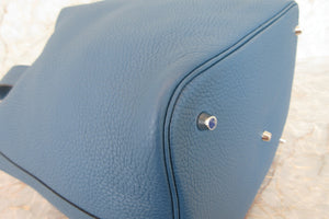 HERMES／エルメス ピコタンロックGM トリヨンクレマンス ブルータラサ □P刻印 ハンドバッグ 700050070