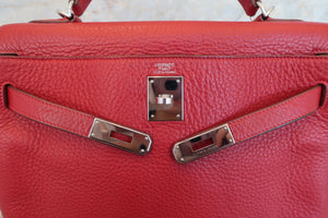 HERMES／エルメス ケリー32 トリヨンクレマンス ルージュガランス □K刻印 ショルダーバッグ 700070299
