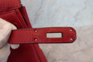 HERMES／エルメス ケリー32 トリヨンクレマンス ルージュガランス □K刻印 ショルダーバッグ 700070299