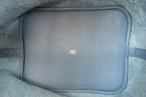HERMES／エルメス ピコタンロックGM トリヨンクレマンス ブルータラサ □P刻印 ハンドバッグ 700050070