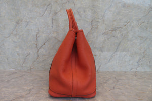 HERMES／エルメス ガーデンパーティPM ネゴンダ カプシーヌ □Q刻印 トートバッグ 700080050