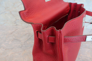 HERMES／エルメス ケリー32 トリヨンクレマンス ルージュガランス □K刻印 ショルダーバッグ 700070299