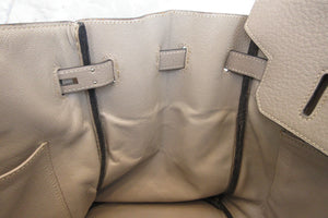 HERMES／エルメス バーキン35 トリヨンクレマンス トゥルティエールグレー □E刻印 ハンドバッグ 700060282