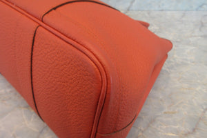 HERMES／エルメス ガーデンパーティPM ネゴンダ カプシーヌ □Q刻印 トートバッグ 700080050