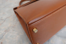 将图片加载到图库查看器，HERMES KELLY 28 Graine Couchevel leather Gold 〇X刻印 Shoulder bag 600070187/30060149
