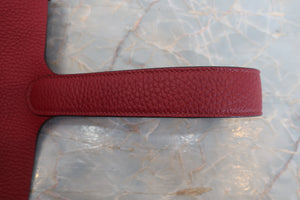 HERMES／エルメス ピコタンロックエクラＭＭ トリヨンクレマンス/ヴォースイフト ルージュグレナ/ルージュピマン Y刻印 ハンドバッグ 700090022