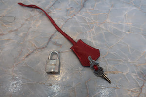 HERMES／エルメス ケリー32 トリヨンクレマンス ルージュガランス □K刻印 ショルダーバッグ 700070299