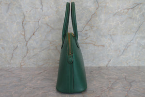 HERMES／エルメス ボリード27 ボックスカーフ グリーン ショルダーバッグ 700030219