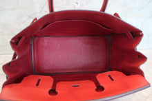 Load image into Gallery viewer, HERMES BIRKIN 30 Epsom leather Rouge □J Engraving Hand bag 700100085

