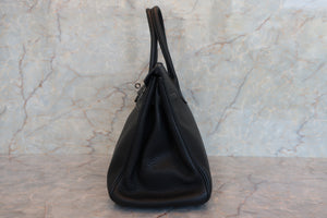 HERMES／エルメス バーキン30 トリヨンクレマンス ブラック □K刻印 ハンドバッグ 700070288
