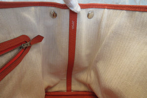HERMES／エルメス ガーデンパーティPM ネゴンダ カプシーヌ □Q刻印 トートバッグ 700080050