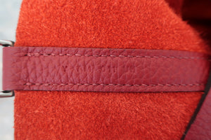 HERMES／エルメス ピコタンロックエクラＭＭ トリヨンクレマンス/ヴォースイフト ルージュグレナ/ルージュピマン Y刻印 ハンドバッグ 700090022