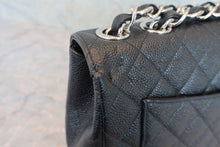 画像をギャラリービューアに読み込む, CHANEL/シャネル 中マトラッセシングルフラップチェーンショルダーバッグ キャビアスキン ブラック/シルバー金具 ショルダーバッグ 800050147
