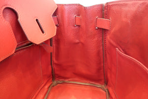 HERMES BIRKIN 30 Epsom leather Rouge □J Engraving Hand bag 700100085