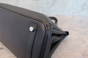 HERMES／エルメス バーキン30 トリヨンクレマンス ブラック □K刻印 ハンドバッグ 700070288