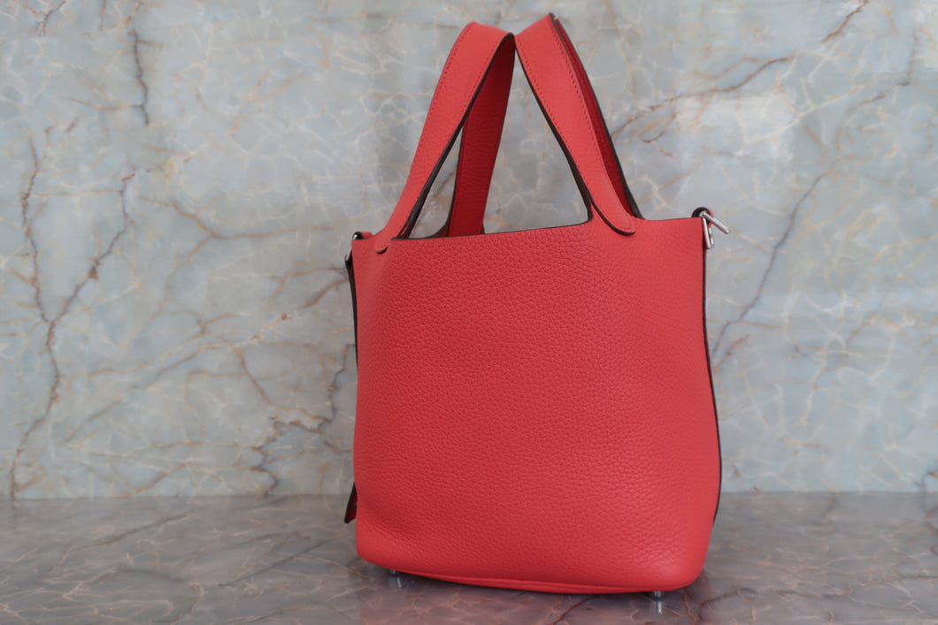HERMES／エルメス ピコタンロックＰＭ トリヨンクレマンス ローズジャイプール C刻印 ハンドバッグ 700040001