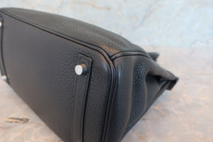 HERMES／エルメス バーキン30 トリヨンクレマンス ブラック □K刻印 ハンドバッグ 700070288