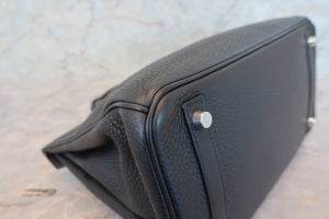 HERMES／エルメス バーキン30 トリヨンクレマンス ブラック □K刻印 ハンドバッグ 700070288