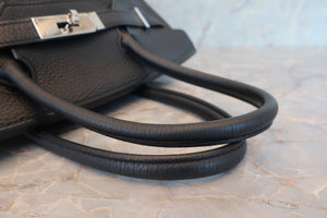 HERMES／エルメス バーキン30 トリヨンクレマンス ブラック □K刻印 ハンドバッグ 700070288