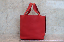 Load image into Gallery viewer, HERMES PICOTIN LOCK GM Clemence leather Rouge casaque □Q Engraving Hand bag 700100083
