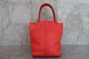 HERMES／エルメス ピコタンロックＭＭ トリヨンクレマンス ローズジャイプール Y刻印 ハンドバッグ 700060303