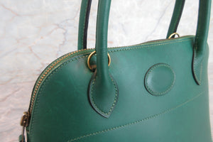 HERMES／エルメス ボリード27 ボックスカーフ グリーン ショルダーバッグ 700030219