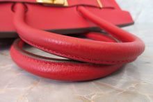 Load image into Gallery viewer, HERMES BIRKIN 35 Clemence leather Rouge casaque □P Engraving Hand bag 700070083
