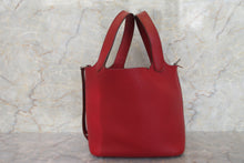 Load image into Gallery viewer, HERMES PICOTIN LOCK PM Clemence leather Rouge garance Hand bag 600120008
