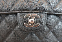 画像をギャラリービューアに読み込む, CHANEL/シャネル 中マトラッセシングルフラップチェーンショルダーバッグ キャビアスキン ブラック/シルバー金具 ショルダーバッグ 800050147
