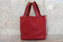 Load image into Gallery viewer, HERMES PICOTIN LOCK PM Clemence leather Rouge garance Hand bag 600120008
