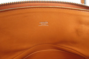 HERMES／BOLIDE 31 Clemence leather Orange □I Engraving Shoulder bag 700050091