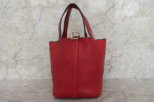 Load image into Gallery viewer, HERMES PICOTIN LOCK PM Clemence leather Rouge garance Hand bag 600120008
