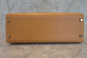 HERMES／エルメス ケリー32 ボックスカーフ ナチュラルサブレ □E刻印 ショルダーバッグ 700070291