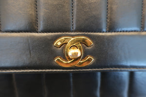 CHANEL/シャネル マドモアゼルチェーンショルダーバッグ ラムスキン ブラック/ゴールド金具 ショルダーバッグ 600100055