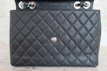 画像をギャラリービューアに読み込む, CHANEL/シャネル 中マトラッセシングルフラップチェーンショルダーバッグ キャビアスキン ブラック/シルバー金具 ショルダーバッグ 800050147
